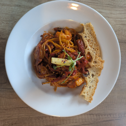 Spaghetti Gamberi Picante